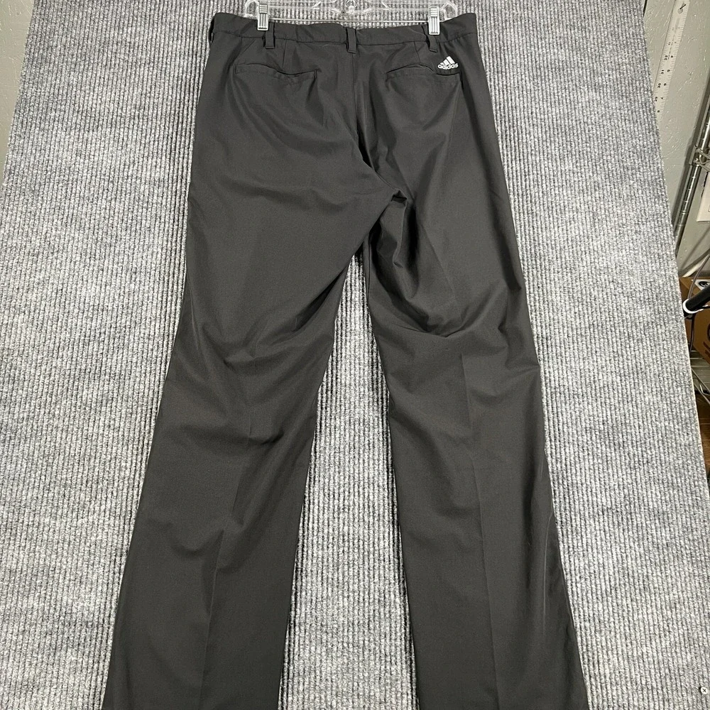 Adidas Pants Mens 34x32 Black Chino Golf‎ Outdoor Casual Lightweight Stretch